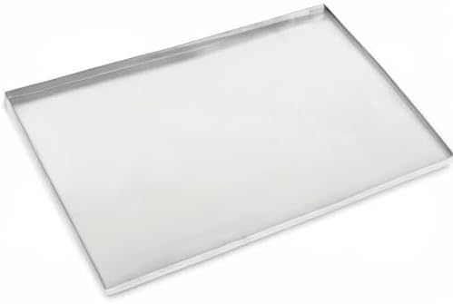 Pinnacle Systems (Stainless Steel, 35.25" L X 21.75" W X 1") Metal Replacement Dog Crate Pan Chew Proof Crack Proof Pet Kennel Tray Central Dog Crate Pan Pet Supplies