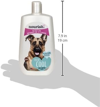 Nourish Shed Control Dog Shampoo, Natural Coconut Verbena 16 oz - You Buy 1, We Donate 1 to a Shelter, Made in USA, PH Balanced