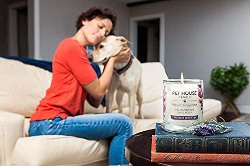 One Fur All Pet House Candle - Plant-Based/Soy, Long Lasting, Pet Odor Eliminating Scented Candle - Elderberry Jam