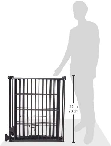 Carlson Pet Products Outdoor Super Wide Pet Pen and Gate Black 28x144 Inch