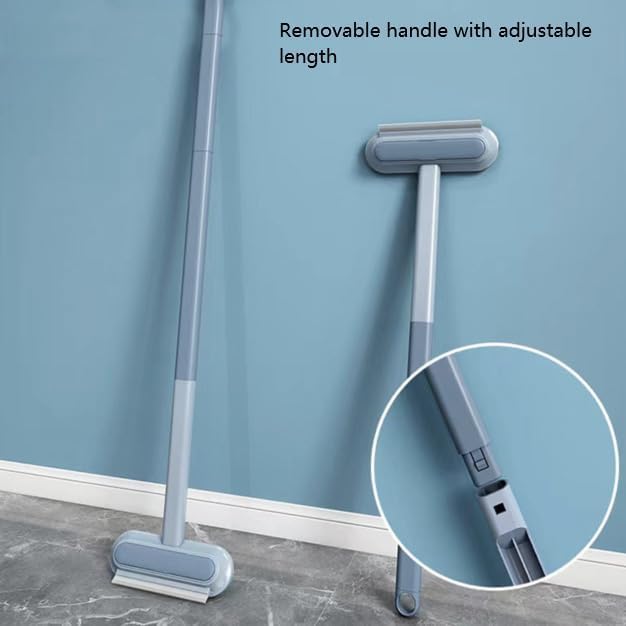 4 in 1 Window Screen Cleaning Brush, Multifunctional Pet Hair Removal Brush and Squeegee, Dog & Cat Hair Cleaner Brush and Hair Remover, EJ-2056