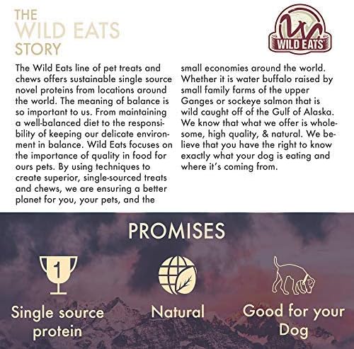 Water Buffalo Horn No Hide Dog Bones & Dog Chews (All Natural, Single Source Protein, GrainFree Dog Treat, Long Lasting Dog Chews & Dog Bones for Aggressive Chewers) 4 Pack, Medium-Horn