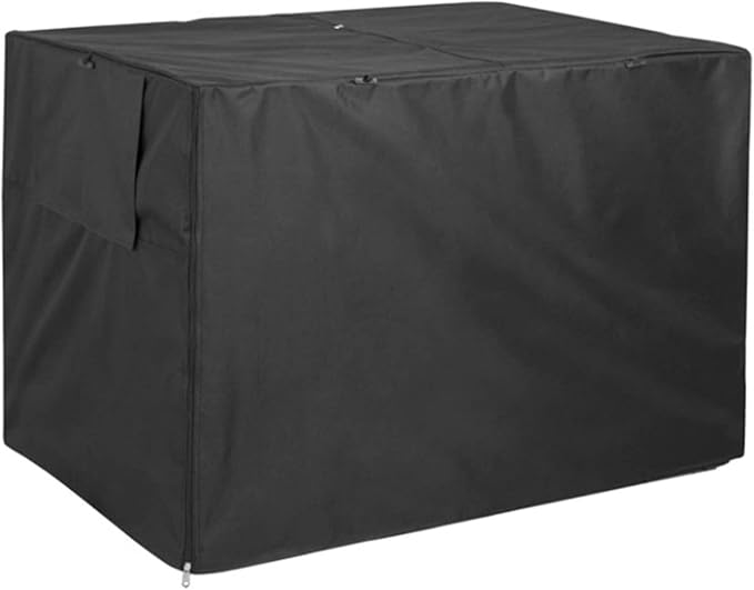 Dog Crate Cover Dogs Kennel Cage Cover Pet Kennel Cover Dog Cage Cover for Outdoor Dog House Large Pet Crate Chicken Coop 25 x 20 x 19 inch (Black)