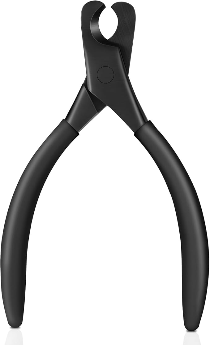 BEZOX Professional Pet Nail Clippers, Premium Sharp & Safe Pets' Paw Trimmer for Large Dogs and Small Animals, Soft Grip Cat Claw Cutter with Built-in Spring - Black Handle