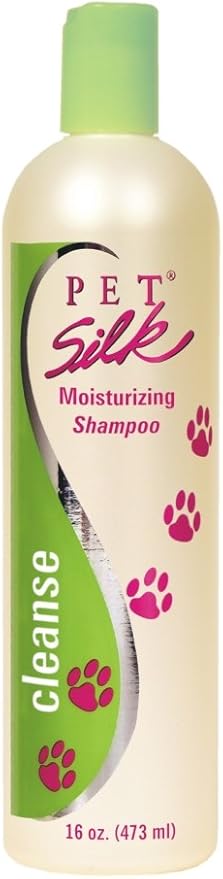 Pet Silk Moisturizing Shampoo (16 Ounce) – Cleansing & Deodorizing Pet Shampoo for Dogs, Puppies, Cat & Horse – Suitable for Allergy Prone, Dry, Itchy & Irritated Skin –