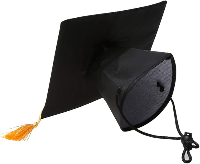 Pet Graduation Caps with Bow Tie Necktie Collar Dog Graduation Hats Accessory Costume for Dogs Cats