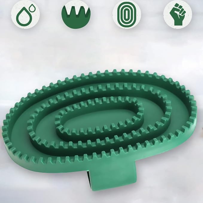 4 Pack Dog Grooming Brush Bath Washing Massage Brush with Handle Pet Shower & Bath Tools for Short & Long Haired Dogs and Cats