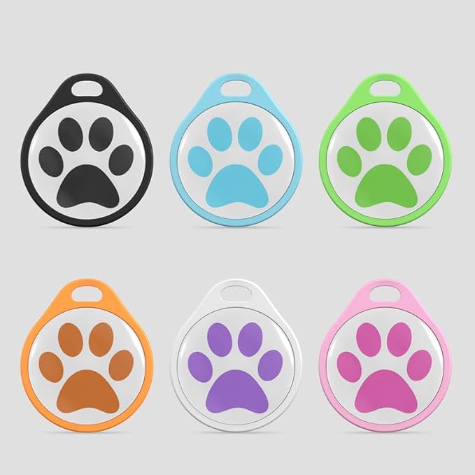 ADVENTUREMORE AIR Pet ID Tag-6pcs QR Code Tag & Smart ID Tag Small Personalized Name Plate with Online Profile - Dog Cat Tag Scan QR Receive Instant Pet Location Alert Email