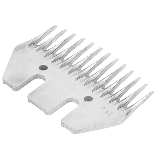 Clipper Blades Grooming Blades, Sheep Shears Replacement Blades, Professional Stainless Steel Clipper Blades for Grooming Goats, Lambs, Llamas, Alpacas (13 Teeth Straight Blade (+ oscillating Blade))