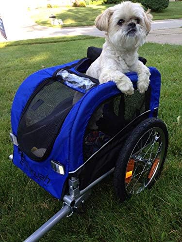 Booyah Small Dog Pet Bike Bicycle Trailer Pet Trailer Green