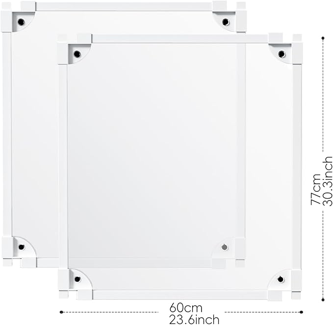 Dog Playpen - Extension Kit, 2 Panels 30.3" H, 4 I-Shape Connectors (30.3" H, 2PCS)