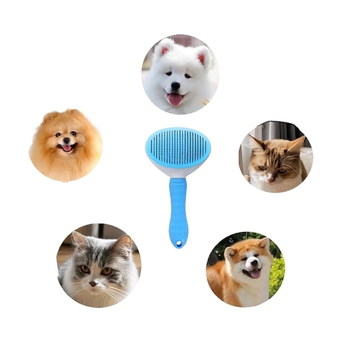 Cat Brush,Cat Brushes For Indoor Cats, Dog Brush,Dog Brush for Shedding, Cat Comb Pet Massage Tool Suitable for Long or Short Pet Hair Cleaner, Removes Tangles & Loose Fur