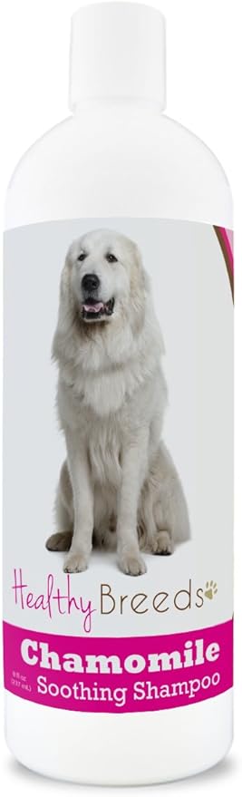 Healthy Breeds Chamomile Dog Shampoo & Conditioner with Oatmeal & Aloe for Great Pyrenees - OVER 200 BREEDS - 8 oz - Gentle for Dry Itchy Skin - Safe with Flea and Tick Topicals