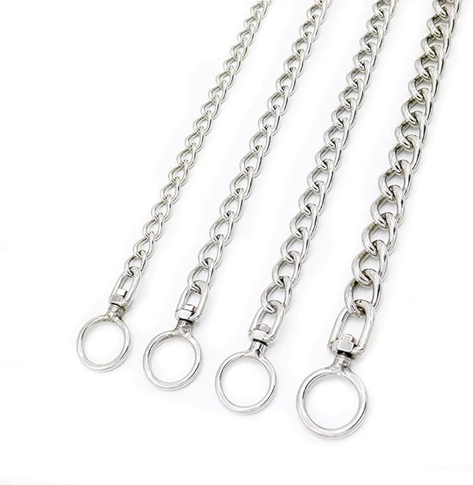 SGODA Chain Dog Training Choke Collar with Swivel, Stainless Steel, 22in, 3.5mm