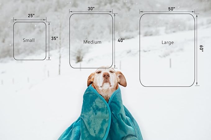 Bucephalus Waterproof Dog Blanket, Thick Reversible Soft Pet Blankets for Couch Bed Protection, Pee Proof Sherpa Fleece Blanket for Small Medium Large Dogs Puppy Cats Washable (Black,50"×60")