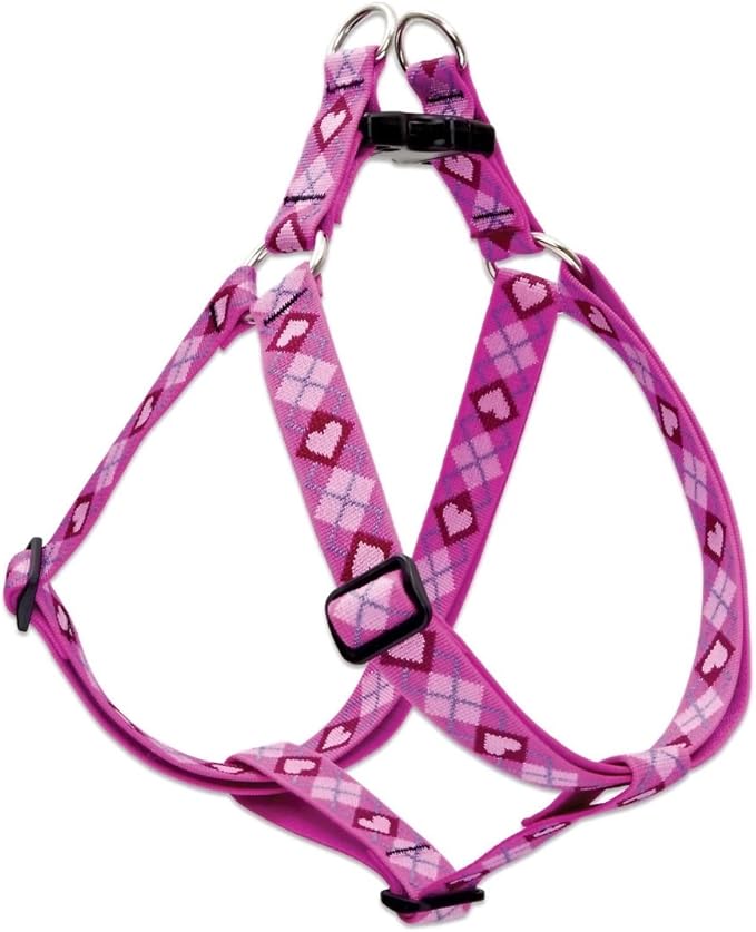 LupinePet Originals 1" Puppy Love 24-38" Step In Harness for Large Dogs