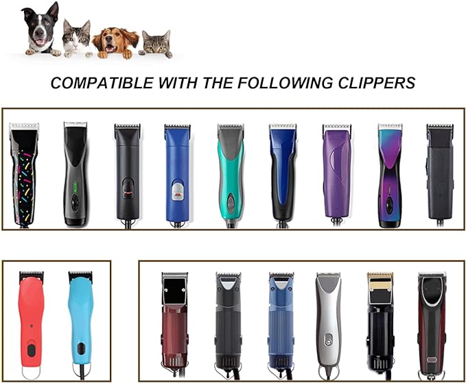5FC Pet Dog Grooming Detachable Ceramic Blades,Compatible with Andis,Oster A5,Wahl KM10 Clippers,Cut Length 1/4"(6.3mm),2 PCS