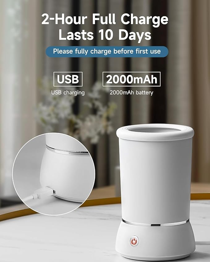 Automatic Dog Paw Cleaner for Dogs,Electric Dog Foot Paw Washer Cup and Massager,2 Speeds for Thorough Cleaning and USB Rechargeable,Pet Paw Feet Cleaner for Small Medium Dogs Cats(Blue)