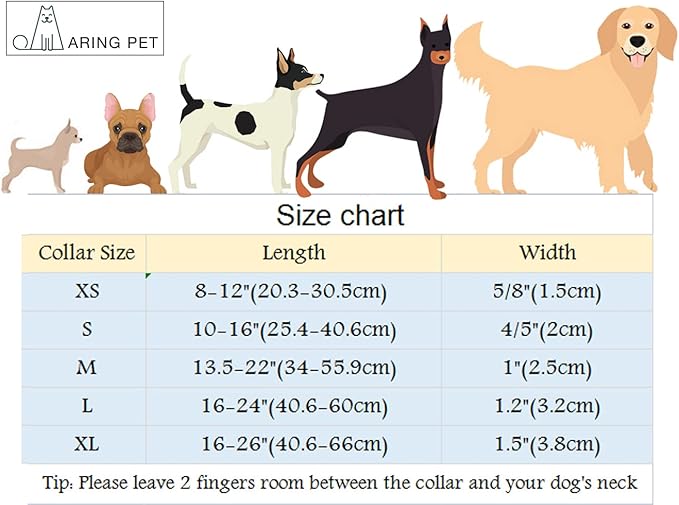 ARING PET Christmas Dog Collar-Girl Dog Collar with Felt Flowers, Cute Red Christmas Dog Collars Pet Collars with Metal Buckle