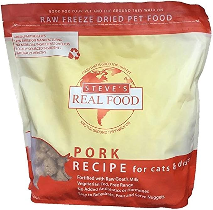 Steve's Real Food Freeze-Dried Raw Nuggets 1.25# (Pork)