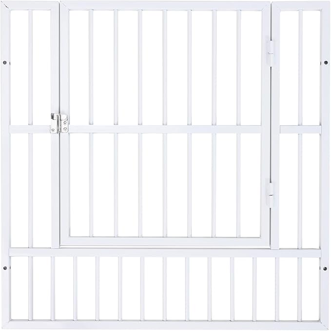 Dog Playpen - 32" Height Dog Pen, Heavy Duty Puppy Pen with Door, Safe & Sturdy, Easy Assemble for Indoor/Outdoor Pet Playpen (Door Panel, White)