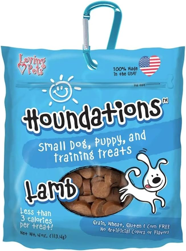 Loving Pets Houndations Lamb Training Treats Dog Treat, 4 Oz/One Size