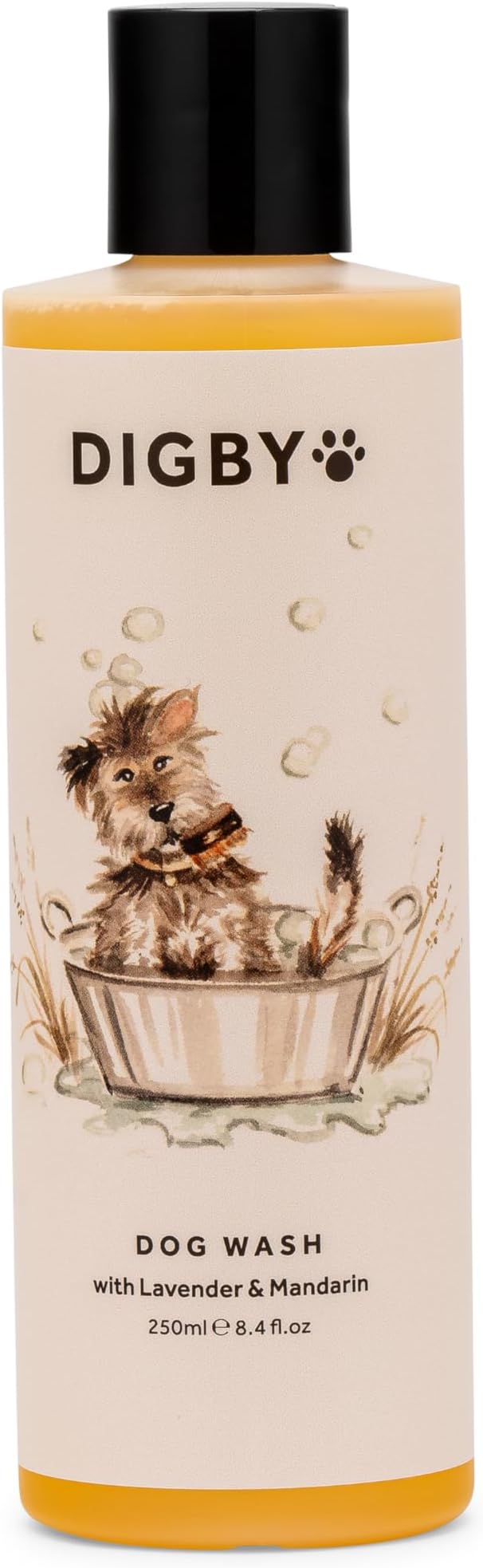 Digby for Dogs by BRAMLEY Dog Wash 250ml | Dog Friendly Lavender & Mandarin Essential Oils | Natural Dog Shampoo | Sulphate Free for Pooches | Cleanses & Nourishes