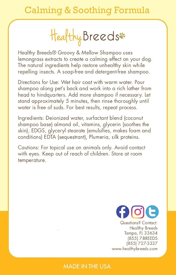 Healthy Breeds Peekapoo Groovy & Mellow Shampoo 8 oz