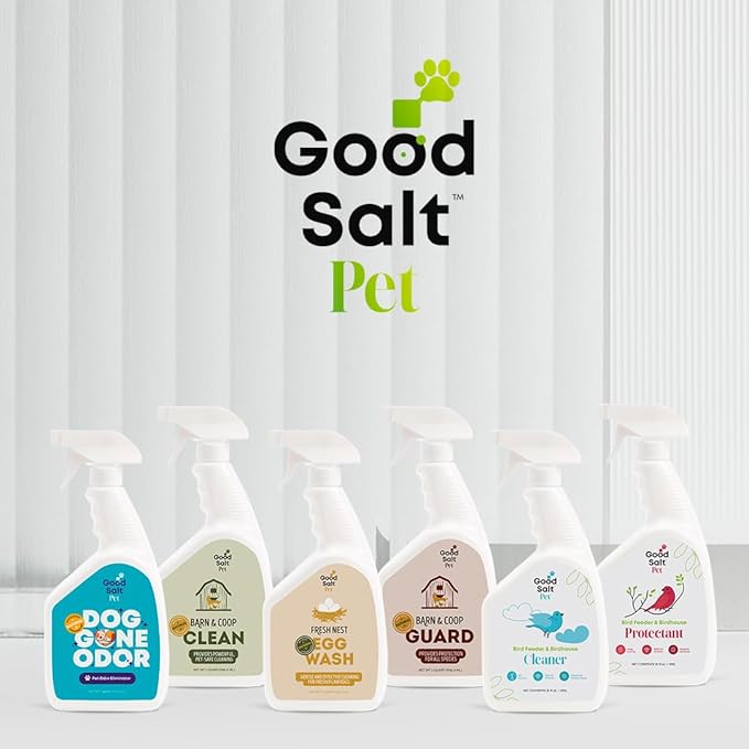Good Salt Pet Dog Gone Odor, Natural & Fragrance Free Scent Neutralizer Spray, Made in the USA, 32 Ounce Bottle
