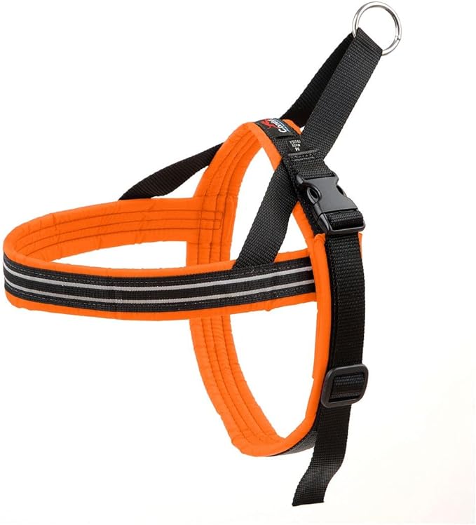 ComfortFlex Sport Harness - American Made No Pull Dog Harness Small Sized Dog - Lightweight, Padded, Reflective No Rub Harness for Walking, Running and Control - Small, Hunter Orange