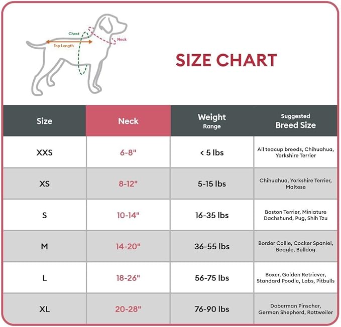 KONG Max HD Ultra Durable Neoprene Padded Dog Collar (Large, Red)