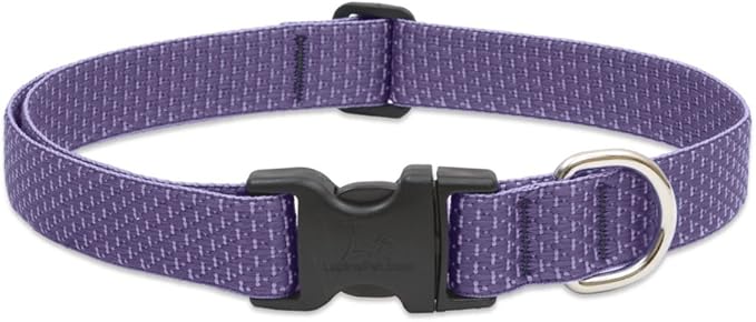 LupinePet Eco 1" Lilac 16-28" Adjustable Collar for Large Dogs