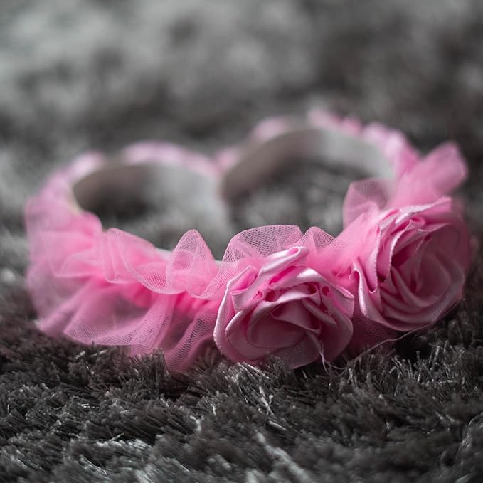 Dog Dress with Lovely Dog Bandana - Medium & Large Sizes, Pink