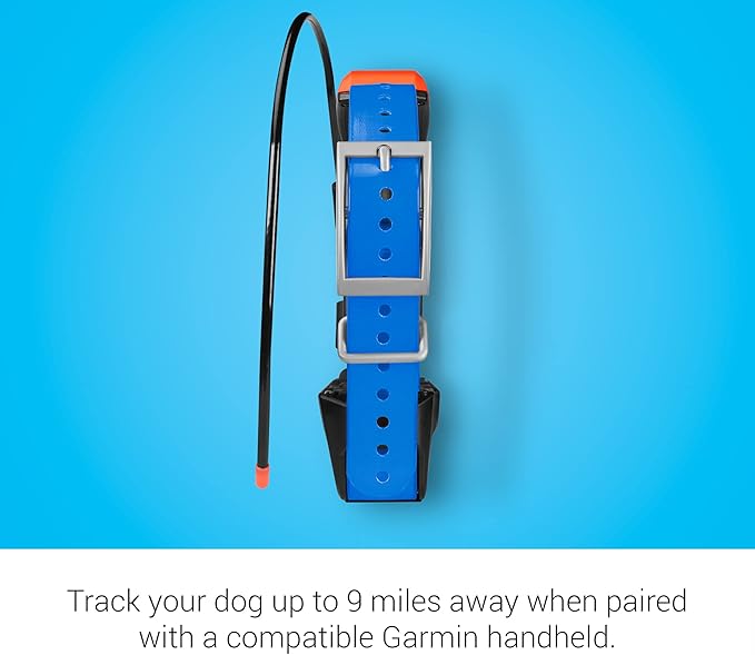 Garmin T 5X Dog Device, Tracking and Training Dog Device with Collar, Rugged and Water-Resistant, High-Sensitivity GPS, Blue