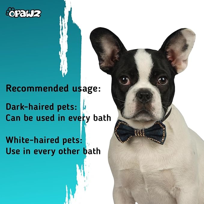 OPAWZ 03 Bamboo Charcoal Dog Shampoo, Hypoallergenic Pet Shampoo, Anti-Fungal Formula for Allergies and Itching Sensitive Skin, 16.9 fl.oz