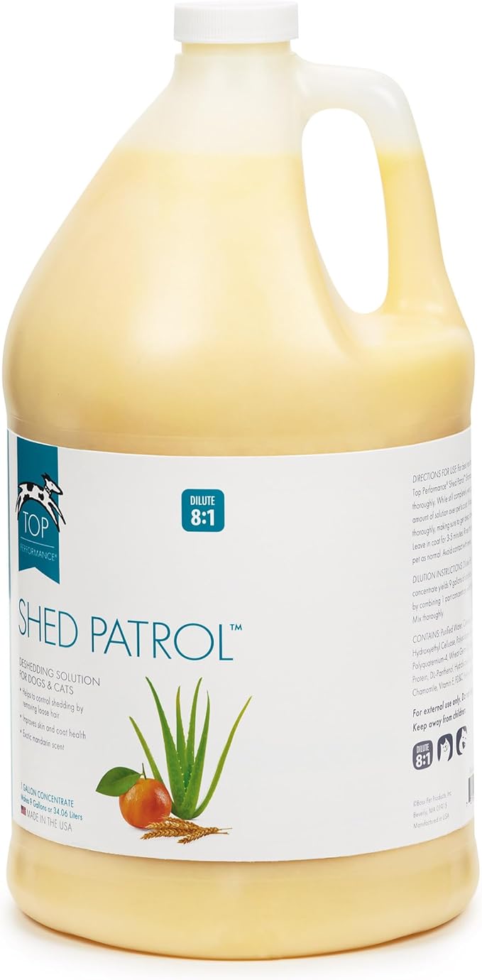 Top Performance Shed Patrol De-Shedding Pet Solution, 1-Gallon
