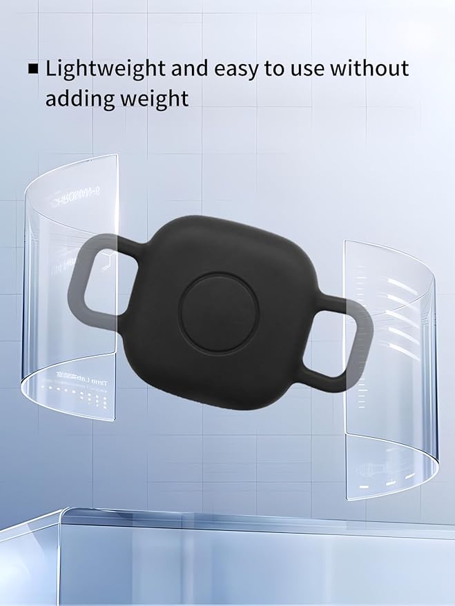 Case for Tile by Life360 Mate (2024) Bluetooth Tracker for Dog, Cat, Pets, Soft Silicone Protective Portable Scratch Shock Resistant,1 Black+1 White.