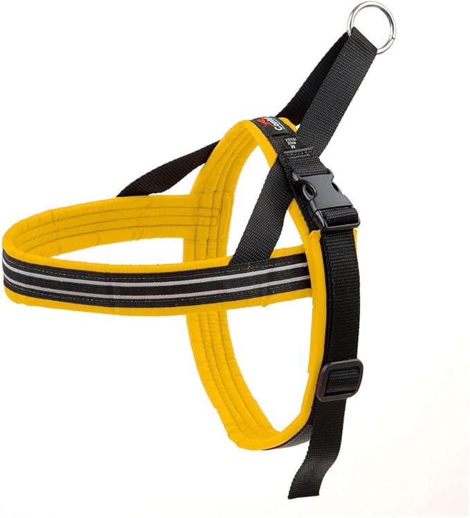 ComfortFlex Sport Harness - American Made No Pull XXL Dog Harness - Lightweight, Padded, Reflective No Rub Harness for Walking, Running and Control - XXLarge, Saffron Yellow