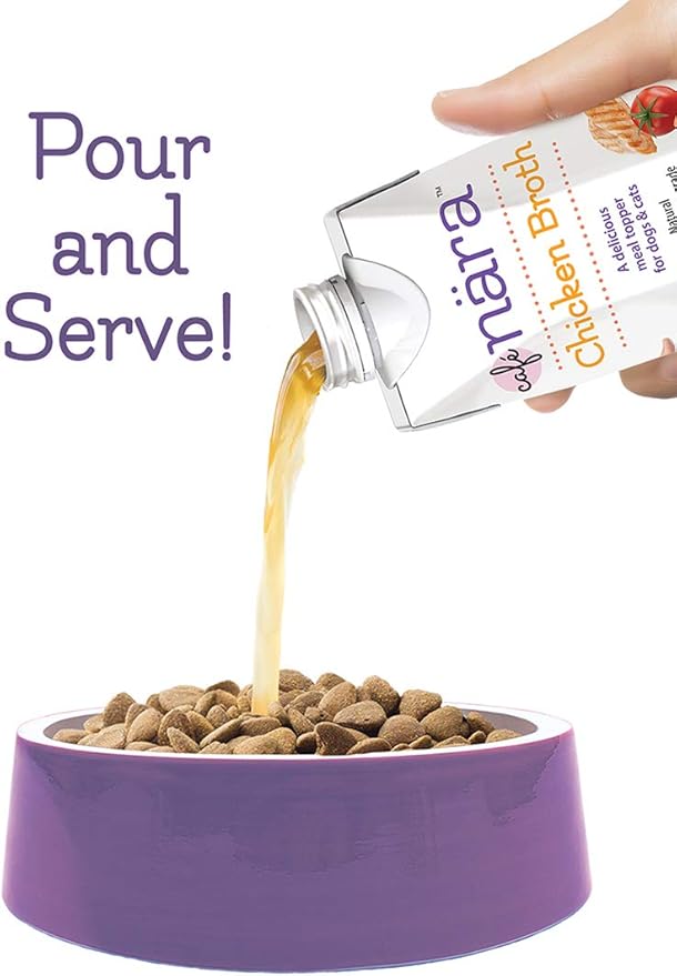 Café Nara Chicken Broth Meal Topper for Dogs and Cats - 1.1 lbs. (Pack of 4)