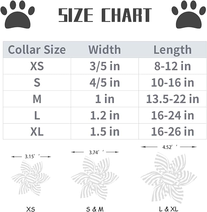 Lionet Paws Rainbow Female Dog Collar with Flower, Soft and Comfortable Adjustable LGBT Pride Collar for Dogs, Small, Neck 10-16 inches