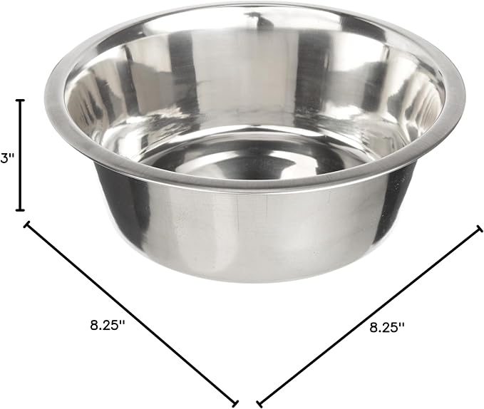 Neater Pet Brands Stainless Steel Dog and Cat Bowls (2 Pack) Neater Feeder Deluxe or Express Extra Replacement Bowl (Metal Food and Water Dish) (7 Cup)