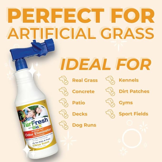 BioX+ Artificial Turf Pet Odor Eliminator 32 oz Bottle (Citrus)