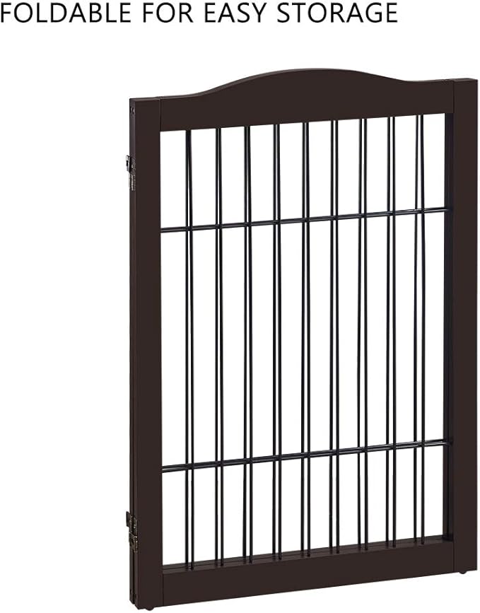 beeNbkks Extension Kit, 2 Panels Freestanding Dog Gate for Narrow Small Space Doorways Hallway