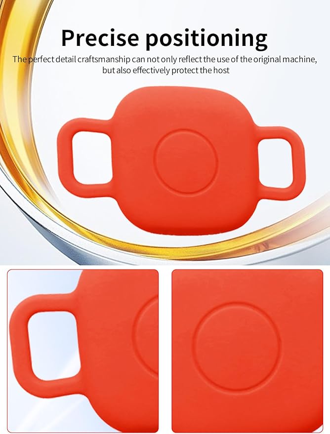 Case for Tile by Life360 Mate (2024) Bluetooth Tracker for Dog, Cat, Pets, Soft Silicone Protective Portable Scratch Shock Resistant,1 Red+1 Blue.