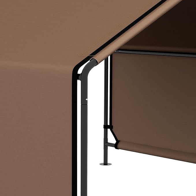 PawHut Dog Shade Shelter, Portable Pet Tent, Water Resistant Dog House for Shade Protection, Outdoor, Garden, Patio, Backyard, Brown