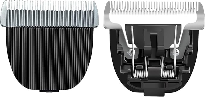 2 Pack Replacement Blade Compatible with oneisall Low Noise Dog Clippers, Made of Ceramic Blade & Stainless Steel Blade