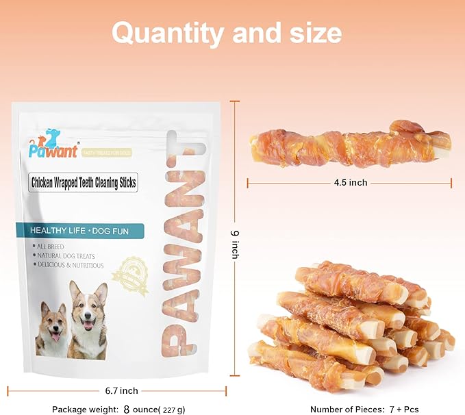 Dog Treats Biscuits Chicken and Teeth Cleaning Sticks Puppy Training Treats 0.5lb/227g