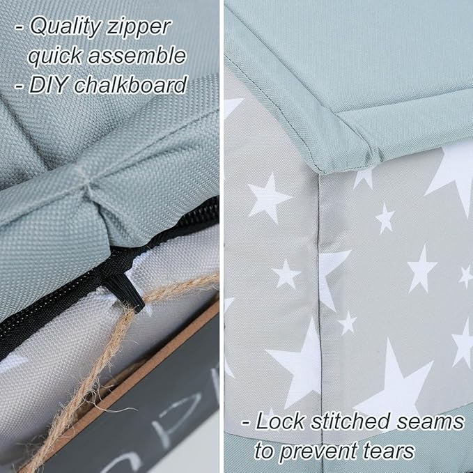 ANPPEX Small Dog House Indoor,M Size Indoor Dog House for Small Dogs and Cats,Covered Dog Bed with Cushion,Grey