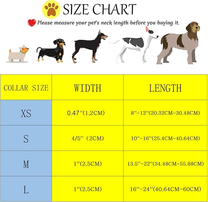 Elegant little tail Dog Collar, Sunflower Pattern Pet Collar Cute Durable Spring Female or Male Adjustable Cotton Pet Collar with Quick Release Buckle for Large Dogs