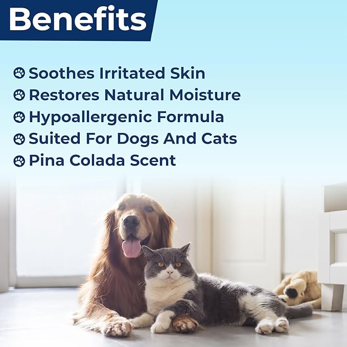 Replenish Aloe and Oatmeal Dog Shampoo -โฏHypoallergenic Pet ShampooโฏforโฏAllergies & Sensitive Skin, Medicated Dog Shampoo for Itching Relief &โฏOatmeal Bath for Dogs Dry Flaky Skin Treatment โ 12 Oz